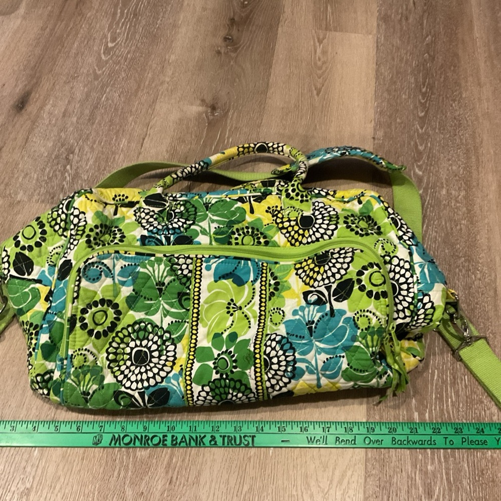 Vera Bradley - Large Floral Green and Blue Women's Bag